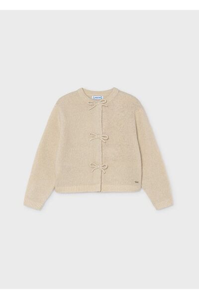 MAYORAL Girl's Knitted Cardigan Beige 4325