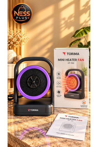 ness pluss Mini Fanlı Elektrikli Isıtıcı 500 W HT-100 Kompakt Taşınabilir Isıtıcı