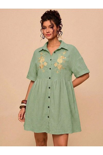 Sheya Rochie mini, verde