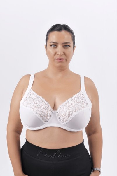Malika Sutien cu bretele reglabile, cu sârmă, cupă D, fără căptușeală, fără b...