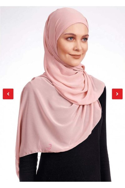 Ecardin شال شيفون تركي مع بونيه قطن