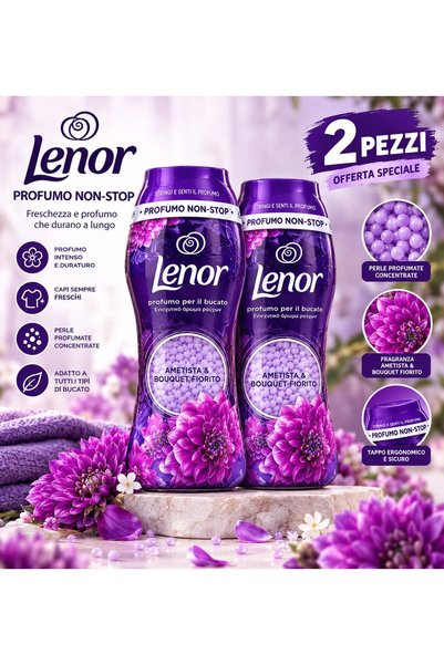 lenor Lenor Laundry Scent Booster Beads Amethyst & Floral Bouquet - 2 Pack