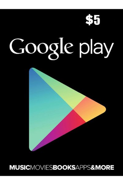 Google Card cadou Play 5 USD America
