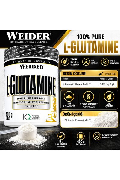 Weider L-Glutamine 400 g (Kyowa Quality)