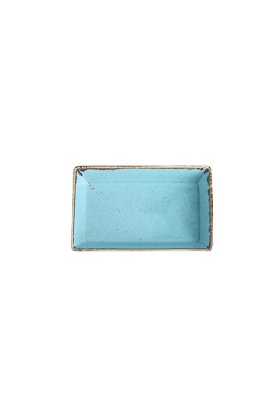 Porland Plate for serving breakfast, porcelain, 13 × 8.5 cm, turquoise, "Seas...