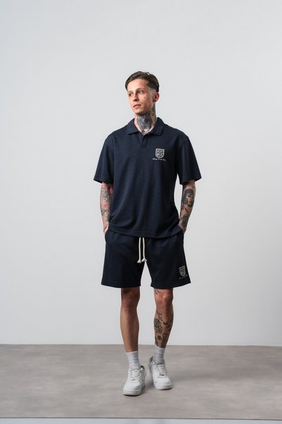 Respire Men's Suit Polo Shirt and Shorts Set Academic Rocket Club Regular Fit...