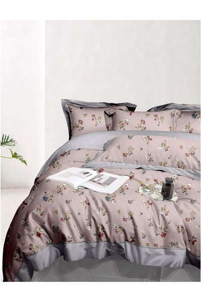 Generic 3 Pieces Flat Bedsheet Set with Floral Pattern King Size Bed Pillow C...