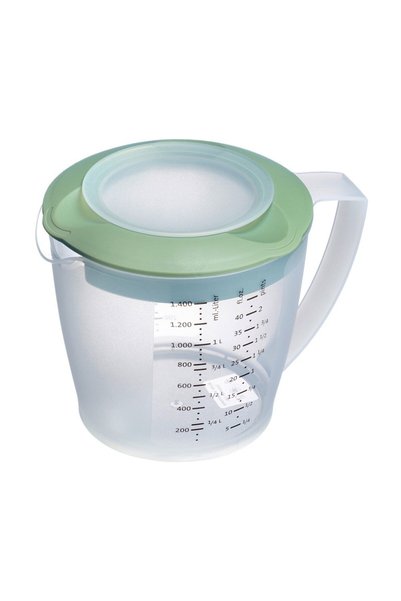 WESTMARK Mixing and measuring mug, with lid, plastic, 1400ml, Green Mint -