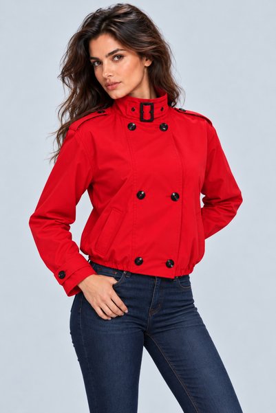 ABBRA Kadın Bomber Trençkot