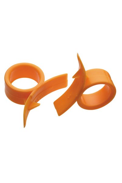 Kitchen Craft Set of 2 utensils for peeling oranges, plastic -