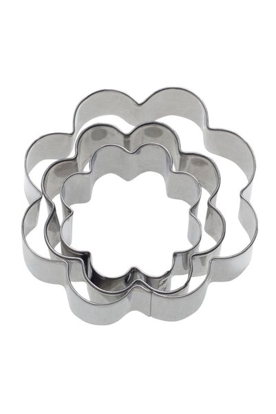 WESTMARK Set of 3 "Rozeta" cookie cutters, 4 cm, 5 cm, 6 cm -