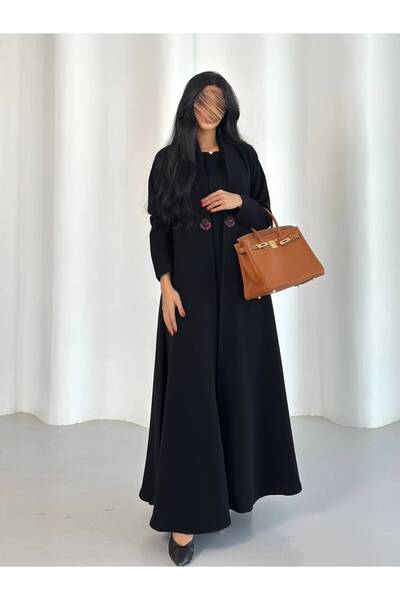 ABAYA ARLINA عباية روزا بالتطريز الوردي