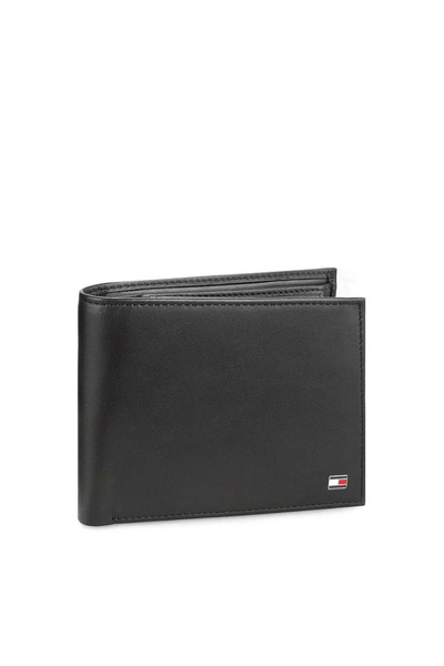 Tommy Hilfiger Ανδρικό Δερμάτινο Eton Πορτοφόλι Μαύρο AM0AM00652-002