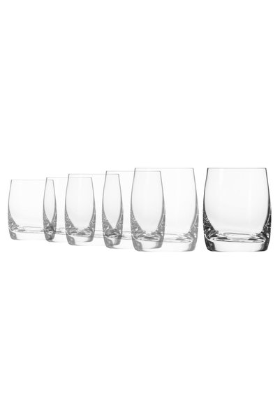 Krosno Set of 6 whiskey glasses, made from glass, 310 ml, "Blended" -