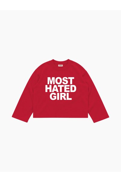 lethestudios Most Hated Girl Uzun Kollu T-Shirt