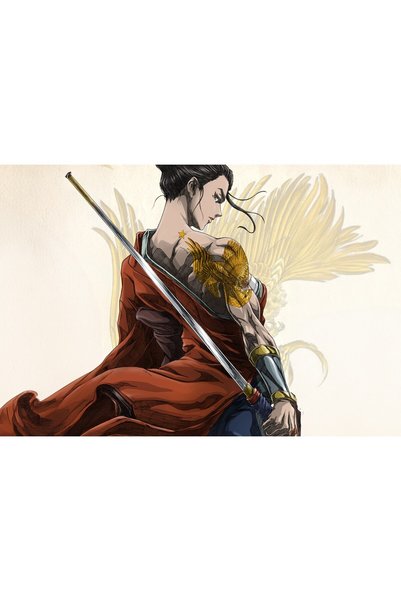 OEM Poster Wonder Woman în Liga Batman Ninja vs Yakuza, 61x90 cm, poster11054