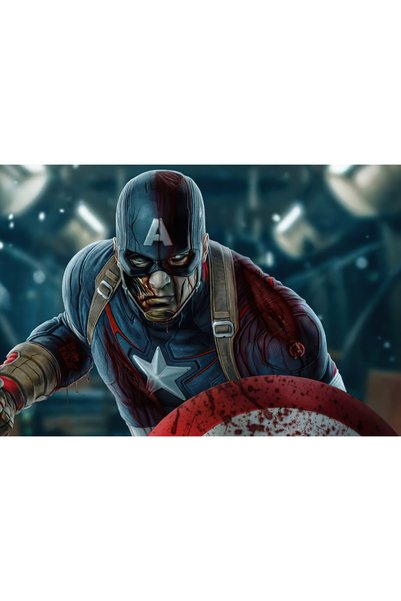 OEM Poster Ce-ar fi dacă Captain America este un zombie, 61x90 cm, poster10684