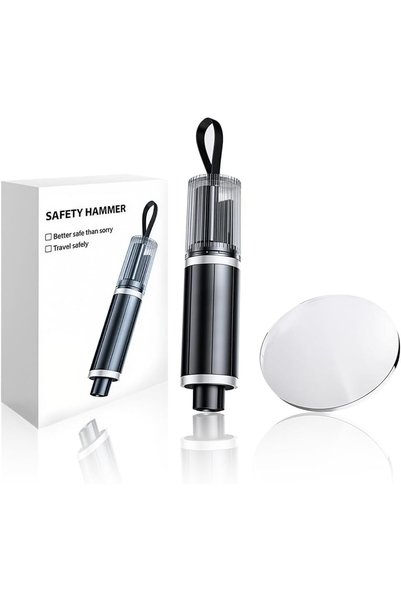 ELEPHANTBOAT STHIRA® Compact Safety Hammers for Car Keyring, 2 in 1 Dual Head...
