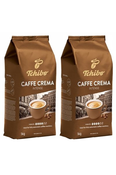 Tchibo Pachet de boabe de cafea, Cafe Crema Intense, 2 x 1 kg, gust echilibra...