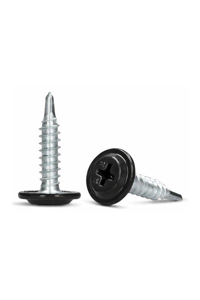 Prallco Set of 500 pcs Self-drilling washer head screw 4.2x13 mm RAL9005