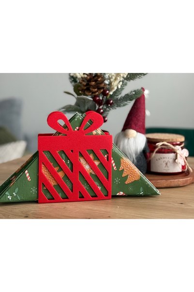 Bezos 3D-Printed Gift Set-Style New Year's Napkin Holder—Decorative Table Nap...