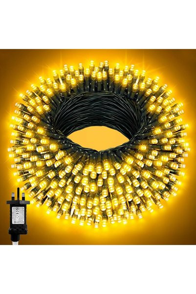 T Tersely أضواء خيطية قابلة للتوصيل بطول 80 متر مع 800 مصباح LED، 8 أوضاع إضاءة