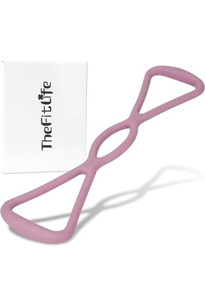 TheFitLife شريط مقاومة على شكل رقم 8 للنساء، للتمدد والتمرين