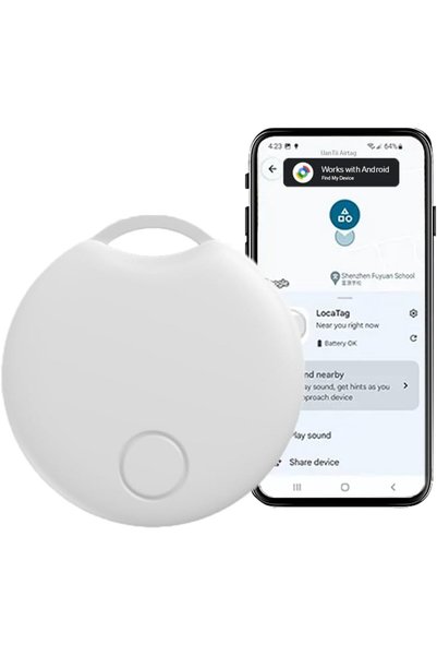 UanTii جهاز تتبع ذكي بتقنية البلوتوث لنظام أندرويد، يعمل مع تطبيق Google Find...