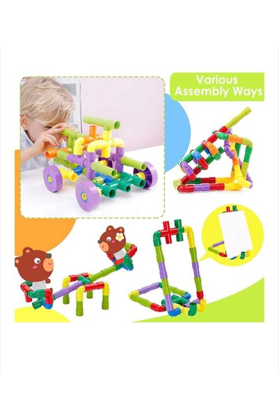 smile toys SET DE CONSTRUCTIE STEM , 108 PIESE ABS, 9 MODELE
