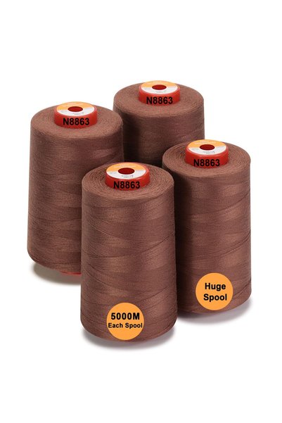 New brothread Set of 4 Sewing Threads, New Brothread, Tear Resistance, Polyes...
