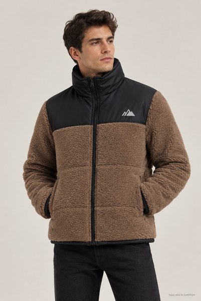ETESIAN Erkek Kalın Mont -Peluş Erkek Mont