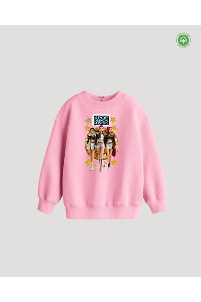 cirokids K-Pop Demon Hunters (Huntrix) Printed Cotton Girls' Sweatshirt (Ages...