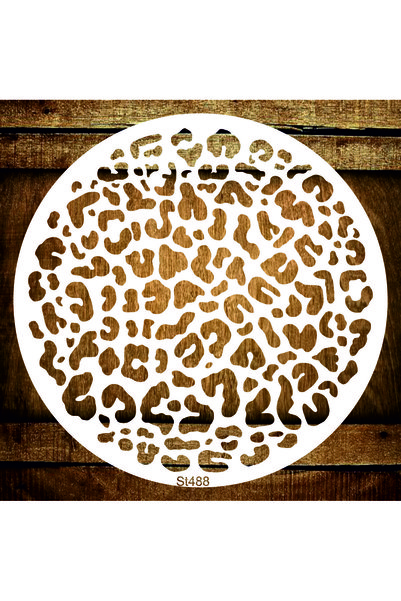 Stencil tasarım Cakes Stencil St488 Leopar Desen Pasta,kurabiye, Kek Süsleme ...