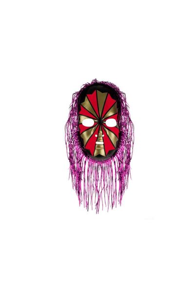 OEM Plastic Mask Metallic Hair