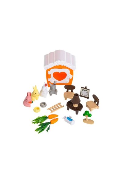 OEM Playset cu Iepurasi Casa & Accesorii