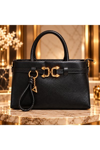 MODAMARKM Women's Luxurious Gold Buckle Hand and Shoulder Bag – Stylish Desig...
