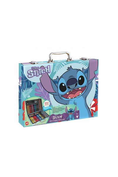 As HappiHobbi Kit de Colorat Deluxe Disney Stitch cu 100 de Accesorii -