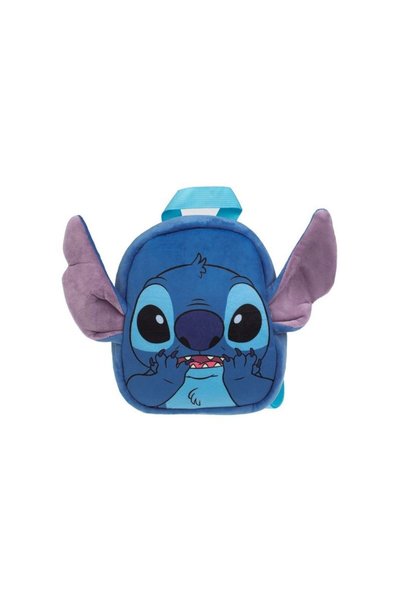 OEM Rucsac de Plus Bleu Mov Catifelat Stitch pentru Copii 17.5x7x21cm