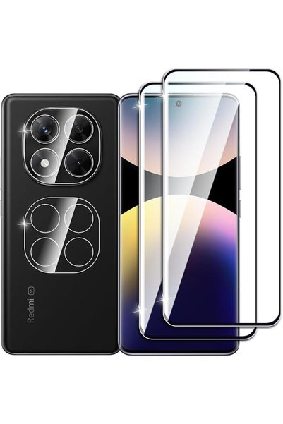 GENERAL [عبوة 2+2] واقي شاشة لهاتف شاومي ريدمي نوت 14 برو 5G / شاومي بوكو X7 ...