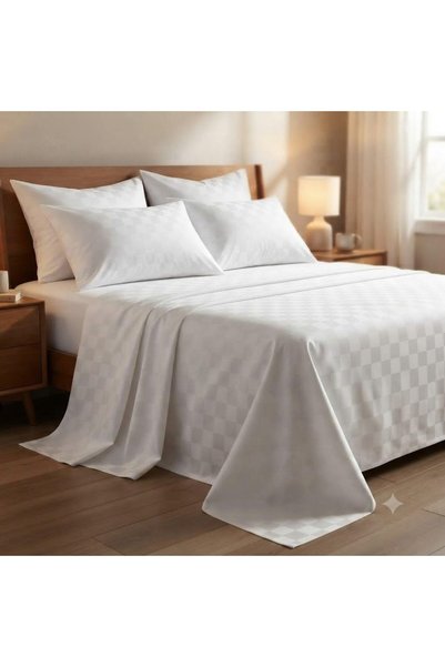 Generic Luxury 3-Piece Turkish Cotton Bedsheet Set – 300 Thread Count, Elegan...