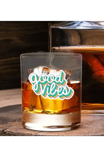 Bk Gift Dtf Motto Designed Whiskey Glass-2, Gift for a Friend, Gift for a Lover