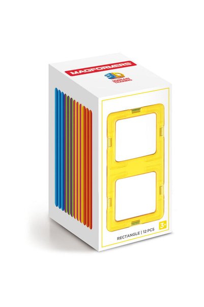 Magformers Magnetic construction game Rectangle Set - 12 pieces in the shape ...