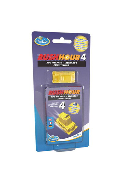 ThinkFun Логическа игра с 40 предизвикателства, - Rush Hour Recharge 4, за 8+...