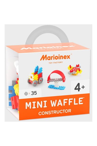 Marioinex Blocuri de constructii, Mini Waffle, Constructor pentru baieti, 35 ...