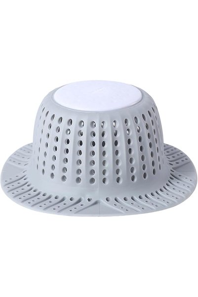 KASTWAVE Bathtub Drain Cover, Bathtub Drain Hair Catcher, Silicone Collapsibl...