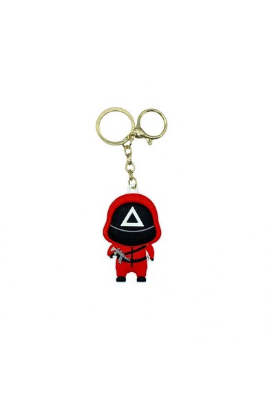 OEM Breloc Squid Game, plastic, 4 cm, model 2, triunghi – joc creativ pentru ...