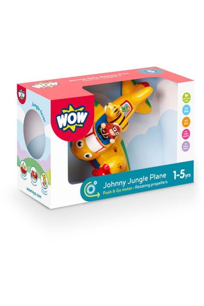 WOW Toys Детска играчка WOW Toys, Самолет с перки, Самолет Джони Джънгъл