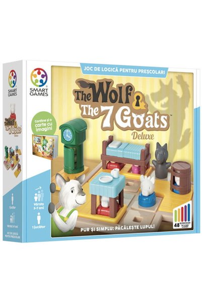 Smart Games Λογικό παιχνίδι με 48 προκλήσεις, - Ο Λύκος και τα 7 Κατσίκια - D...