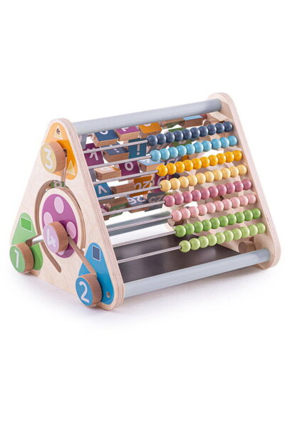 BIGJIGS Toys Centru de activitati pastel - Litere, imagini si cifre