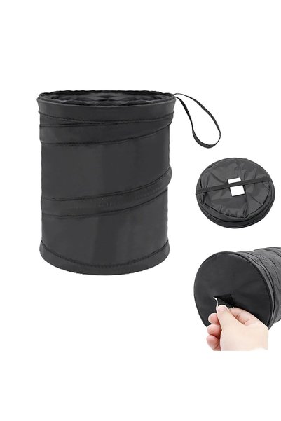 GoodTool Foldable Car Trash Bin, Collapsible Car Garbage Can with strap, Hang...